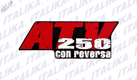 ETIQUETA ATV250 CON REVERSA ATV250 CON REVERSA
