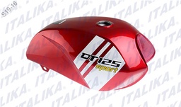 [F17010156] TANQUE COMBUSTIBLE ROJO BLANCO DT125 SPORT