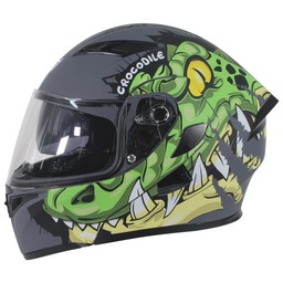 [7101-1744] CASCO ABATIBLE R7 RACING UNSCARRED CROCODILE DOBLE MICA DOT M GRS/VDE/AMA/BCO/MATE